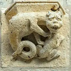 Cul-de-lampe de la façade sud.