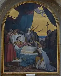 Nîmes, cathédrale, La Mort de saint Louis.