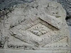 Autre motif de caisson sculpté, même endroit.