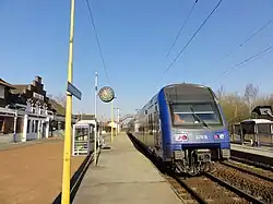 Photographie montrant la gare SNCF