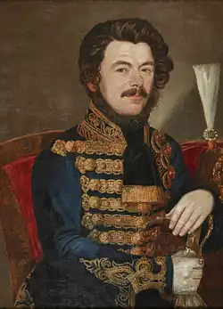 Portrait de Jovan Stefanović Vilovski, vers 1850, Galerie de la Matica srpska