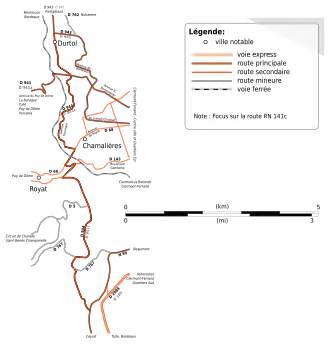 Carte de la route.