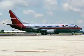N513AU, le Boeing 737-300 d'USAir impliqué dans l'accident