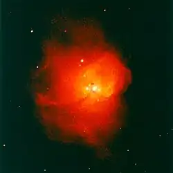 Nébuleuse N81, zone de formation stellaire.