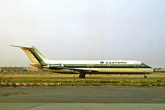 Un Douglas DC-9-31 d'Eastern Air Lines, similaire à celui impliqué dans l'accident.
