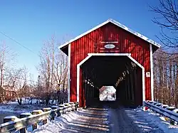 Pont des Rivières enneigé
