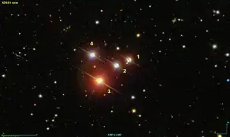 Image illustrative de l’article M73 (groupe d'étoiles)