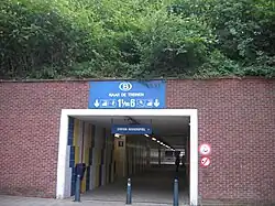 Nouveau couloir sous voies.