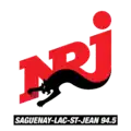 Ancien logo de NRJ Saguenay-Lac-St-Jean du 24 août 2009 au 22 août 2015.