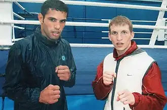 Boxeur de Ain Azel Nabil Kassel et Hamza Kramou