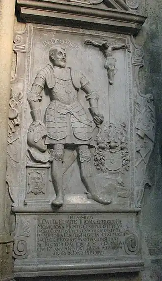 Enfeu du XVIIe&nbsp;siècle du ban de Croatie Tamás Erdődy (1558-1624) en la cathédrale de Zagreb (Croatie).