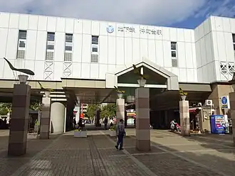 Vue extérieure de la station