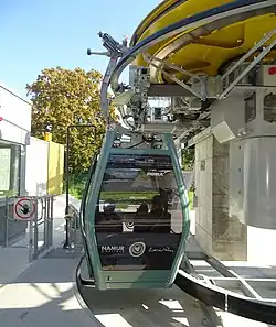 Détail d'une cabine.