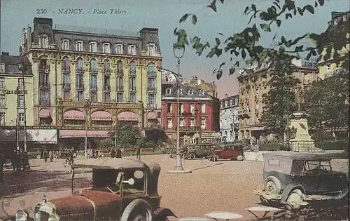 Place Thiers en 1930, carte postale