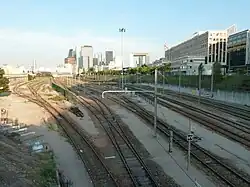La gare de triage de Nanterre-La Folie en septembre 2010.
