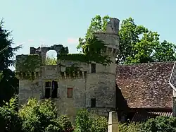 Les ruines du château.