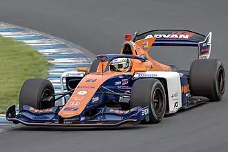 Naoki Yamamoto en Super Formula en 2024 à Motegi.