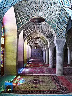 Vue de l'intérieur de la mosquée.