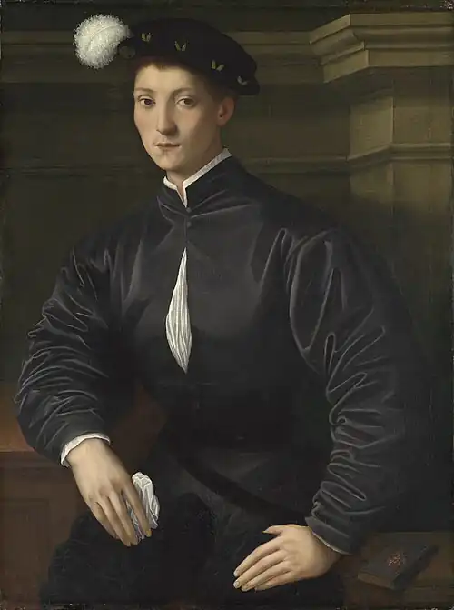 Portrait d'Ugolino Martelli, huile sur panneau, 91,4&nbsp;×&nbsp;68&nbsp;cm, National Gallery of Art de Washington.