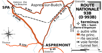 Carte de la route.