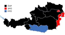 Parti arrivé en tête par Land.