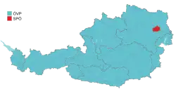 Parti arrivé en tête par Land.