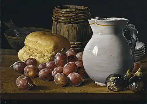 Nature morte aux prunes1760-1770Musée du Prado
