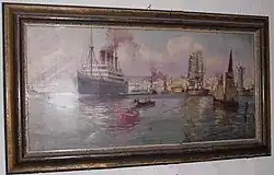 Le paquebot Isonzo dans le golfe de Trieste (1918)