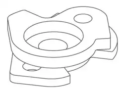 Navette (ou came) de chronographe.