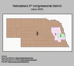 Description de l'image Nebraska's 3rd congressional district (since 2023).png.