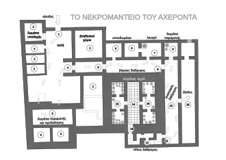 Plan du site archéologique de Mesopotamos