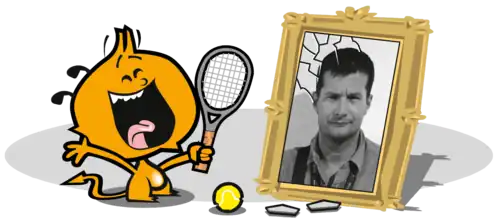 Dessin du personnage de Nelson et photo de Christophe Bertschy