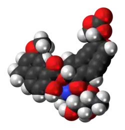 Modèle en espace de remplissage de la néocarzinostatine