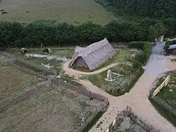 Ancienne ferme de Butser en Grande-Bretagne