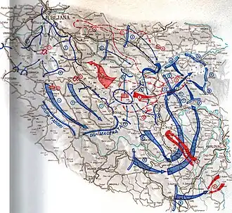 Description de l'image Neprijateljska ofanziva u Sloveniji 1942.jpg.