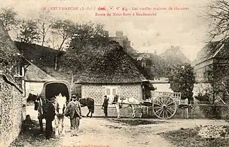 Les vieilles maisons de chaume, route de Mont-Roty