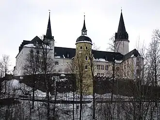 Le château sous la neige