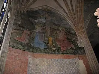 Peinture murale du Christ.