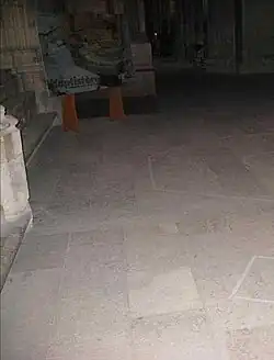 Le plan du baptistère.