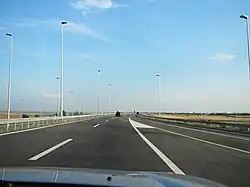 Section de l'autoroute A1 et du Périphérique de Belgrade près de 23 Belgrade.