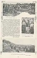 Page 356 de l'édition du 29 octobre 1917 du Ilustração Portugueza. Photo de la foule rassemblée à Fatima et des trois enfants ayant prédit le miracle.
