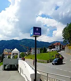 Temps d'attente sur le totem de Parkplatz.
