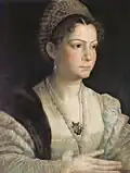 Portrait d'une dame (vers 1549), huile sur toile, Galerie Borghèse.