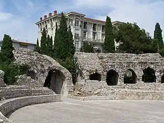 Les arènes de Cimiez à Nice.