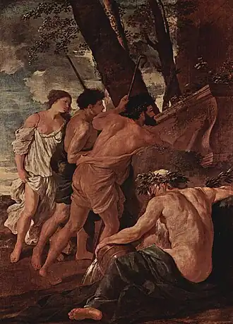 Nicolas Poussin, Et in Arcadia ego, première version, 1628.