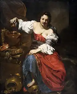 Allégorie de la Vanité (Pandore), Nicolas Régnier, 1620, Staatsgalerie Stuttgart.