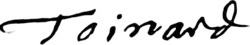 signature de Nicolas Toinard