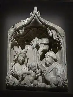 Épitaphe du chanoine Conrad de Bussnang ,Strasbourg, cathédrale Notre-Dame.