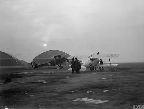 Avion Nieuport 27 du Royal Flying Corps, décembre 1917.