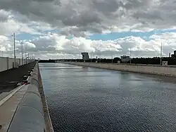 La nouvelle écluse en 2021.